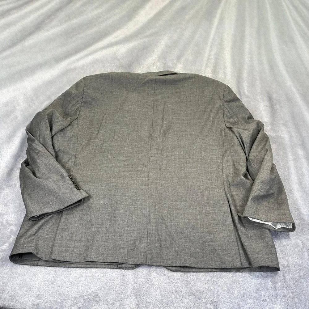 Y2K Ralph Lauren Sport Coat 52R Grey Wool Blend  Blazer Old Money, Quiet Luxury,